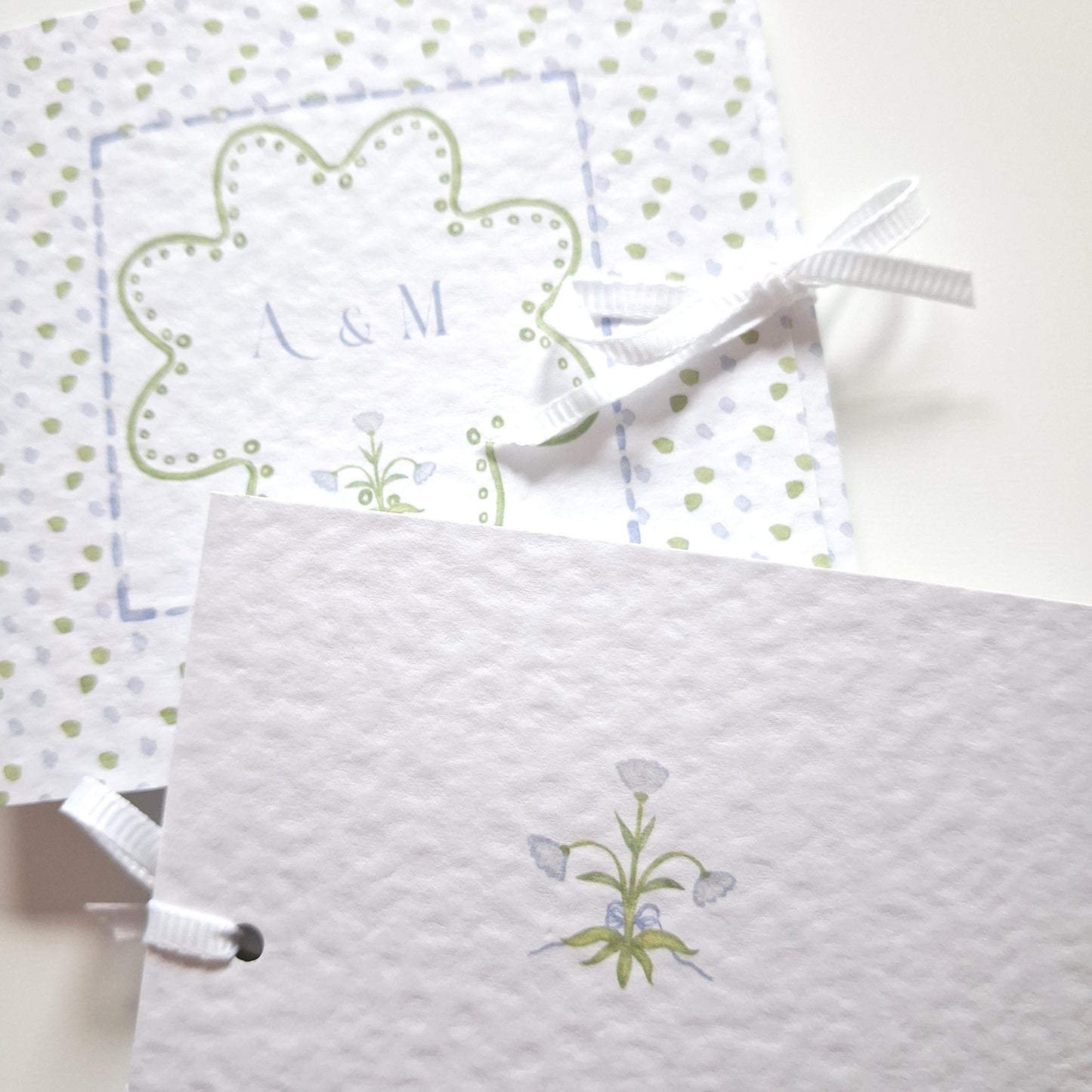 Custom Wedding Favours with Chocolate – Blue and Green Design