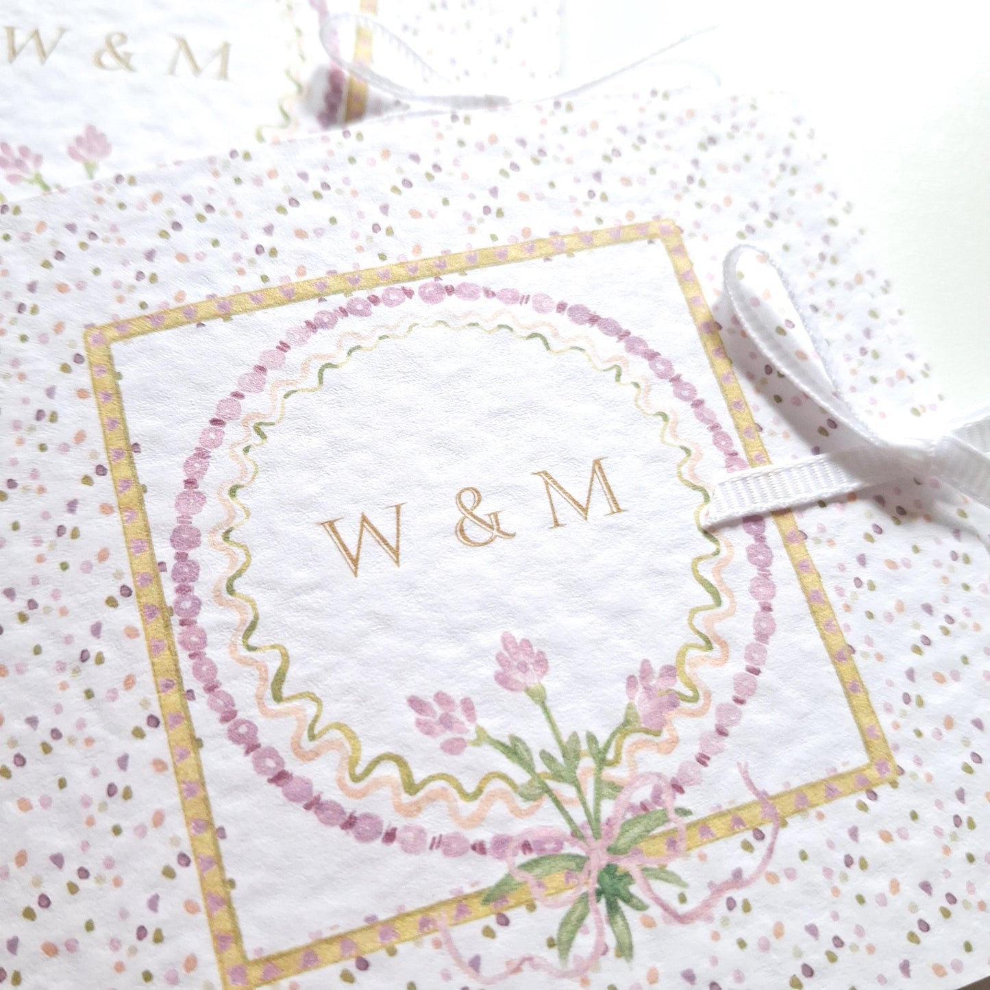 Lilac Floral Wedding Favours with Chocolate – Personalised Guest Gifts