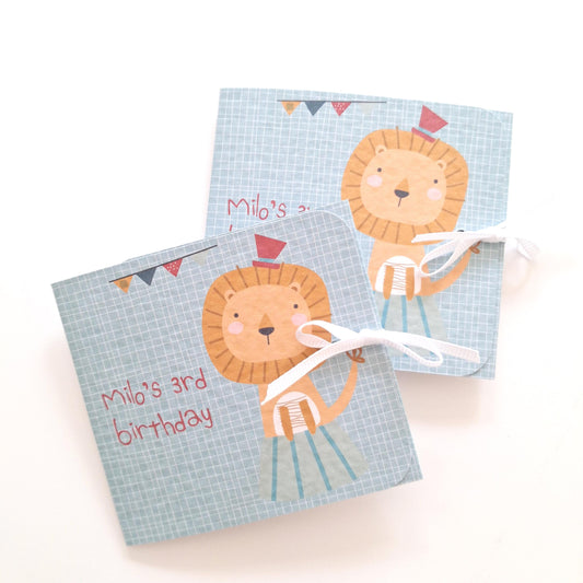 Personalised Circus Party Birthday Favours – Chocolate Thank-You Treats