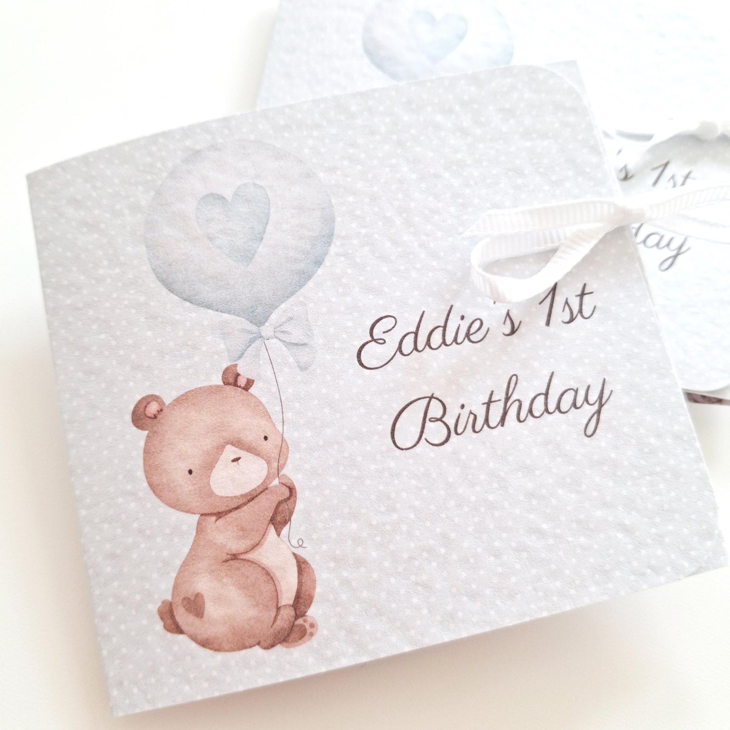 Personalised Baby Bear 1st Birthday Favours for Boys – Chocolate Treats