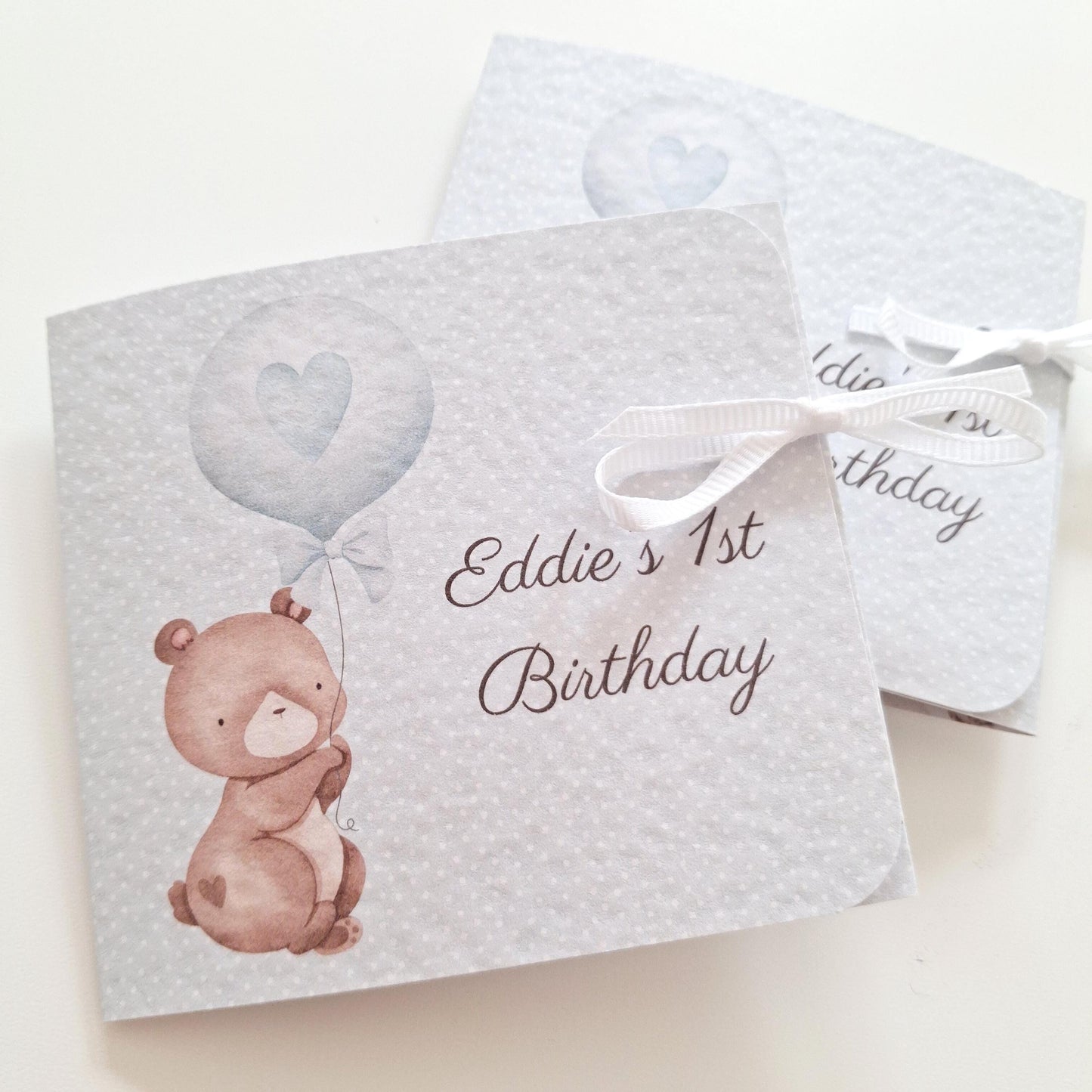 Personalised Baby Bear 1st Birthday Favours for Boys – Chocolate Treats