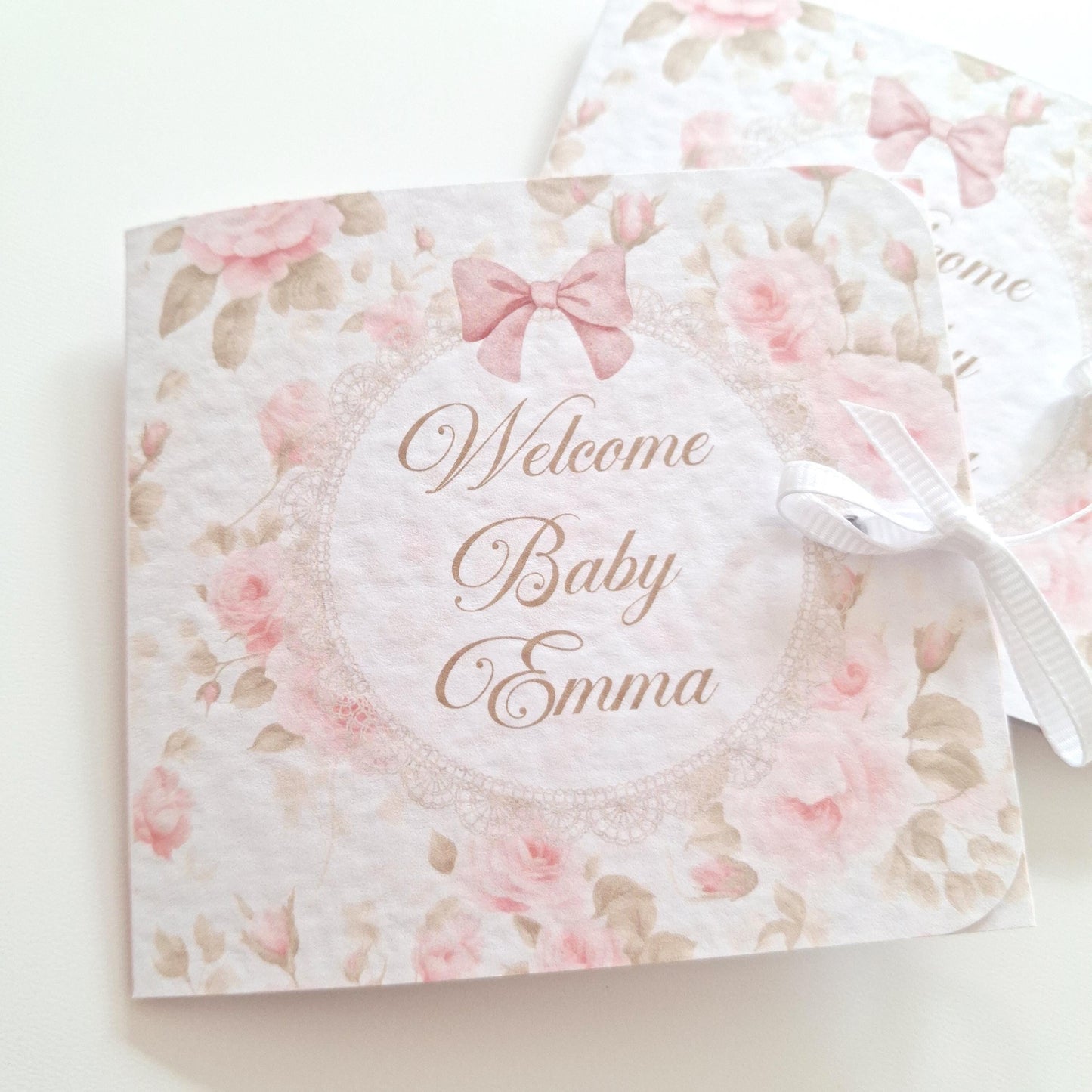 Personalised Welcome Baby Girl Favours – Chocolate Thank-You Gifts