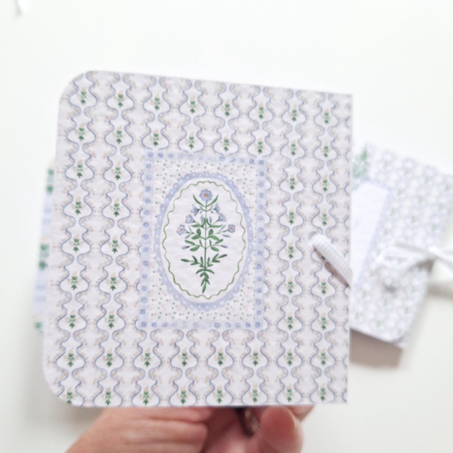 Blue Botanical Wedding Favours – Personalised Chocolate Gifts