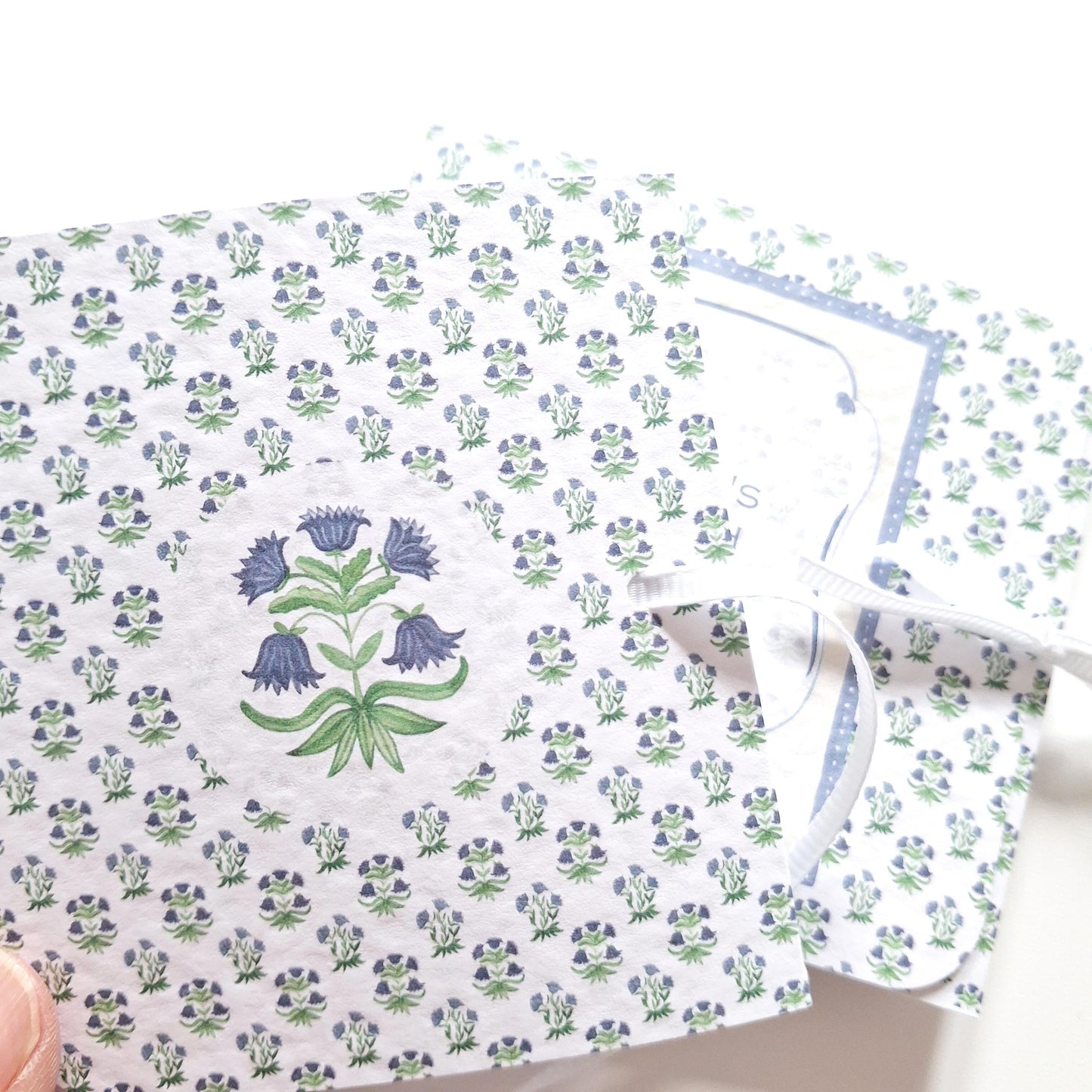 Personalised Milestone Birthday Favours – Floral Blue Chocolate Treats