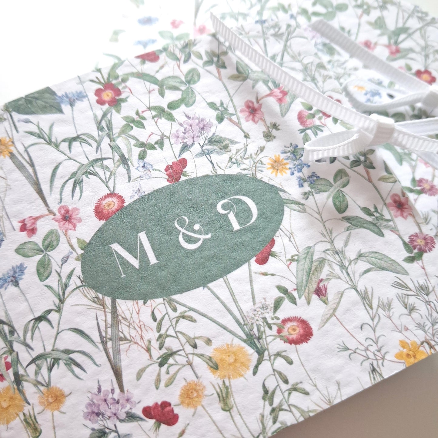 Personalised Botanical Wedding Favours – Chocolate Thank-You Treats