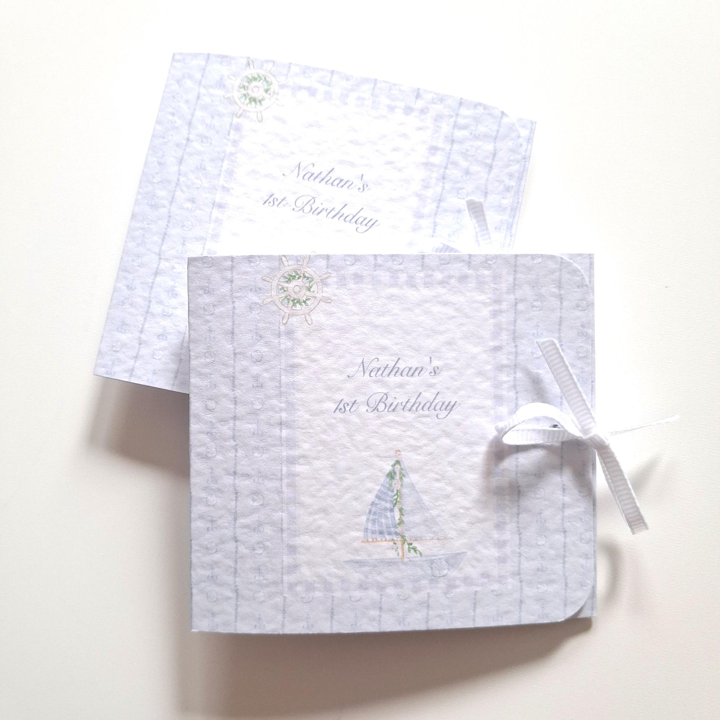Personalised Nautical 1st Birthday Favours for Boys – Chocolate Treats