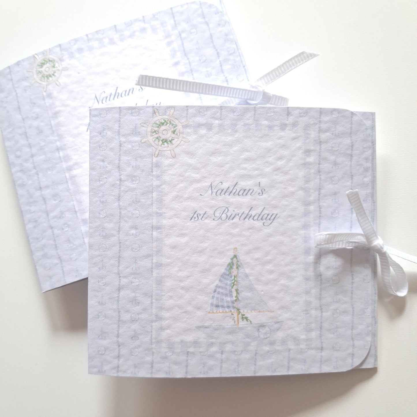 Personalised Nautical 1st Birthday Favours for Boys – Chocolate Treats