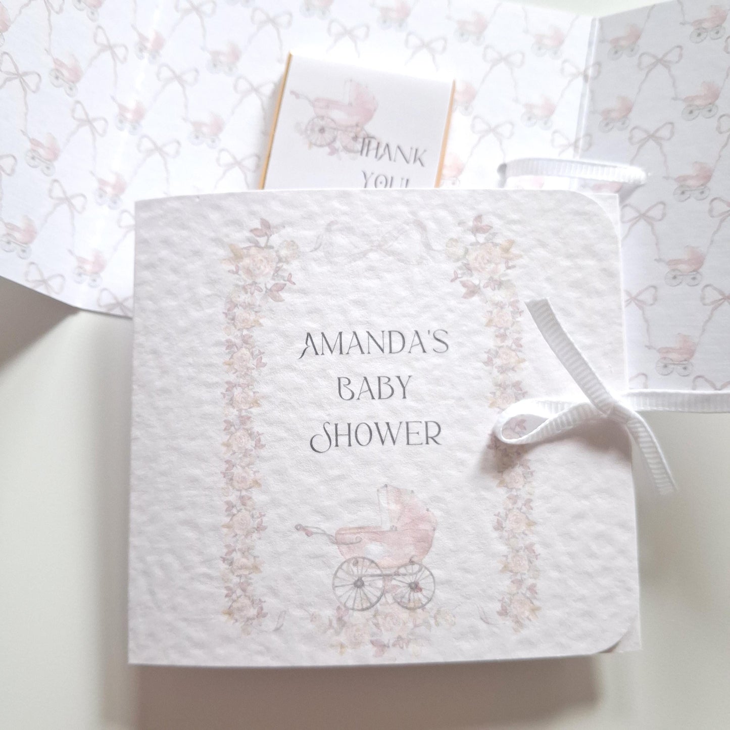 Personalised Baby Shower Favours for Girls – Pink Chocolate Thank-You Treats