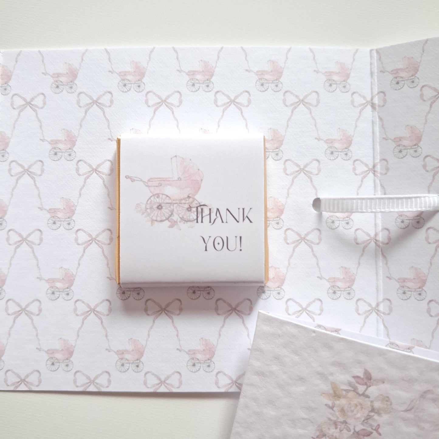 Personalised Baby Shower Favours for Girls – Pink Chocolate Thank-You Treats