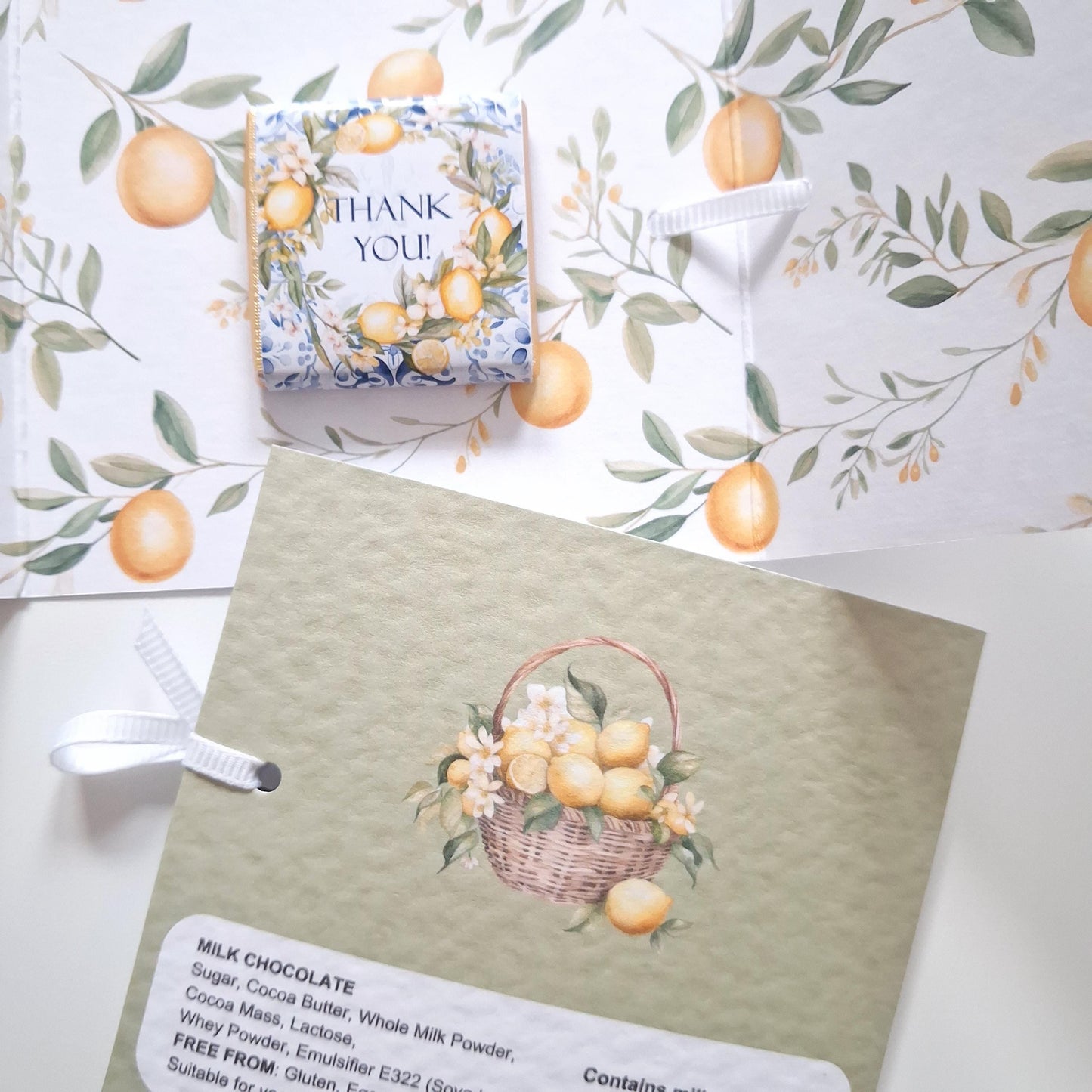 Italian Style Wedding Favours – Personalised Chocolate Thank-You Gifts