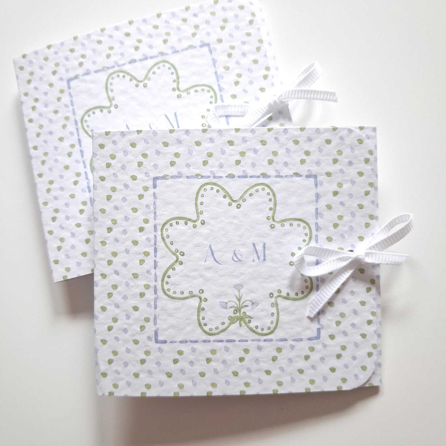 Custom Wedding Favours with Chocolate – Blue and Green Design