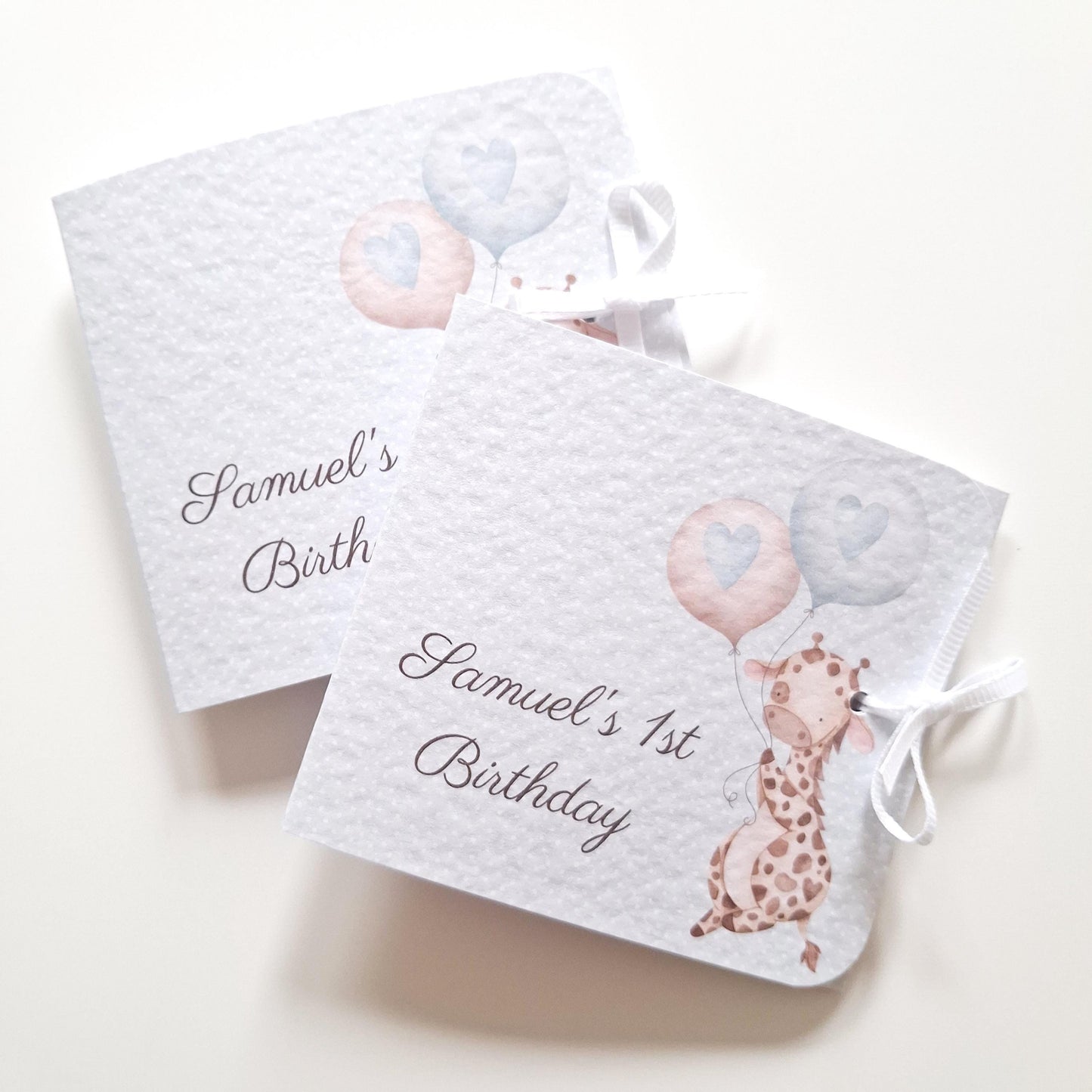 Personalised Baby Giraffe 1st Birthday Favours for Boys – Chocolate Treats