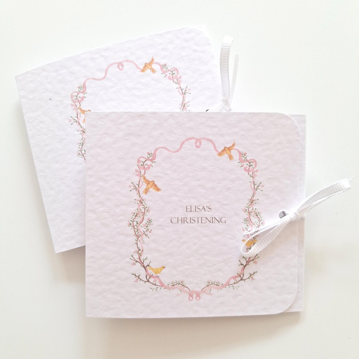 Girls’ Christening Favours – Personalised Floral Chocolate Treats