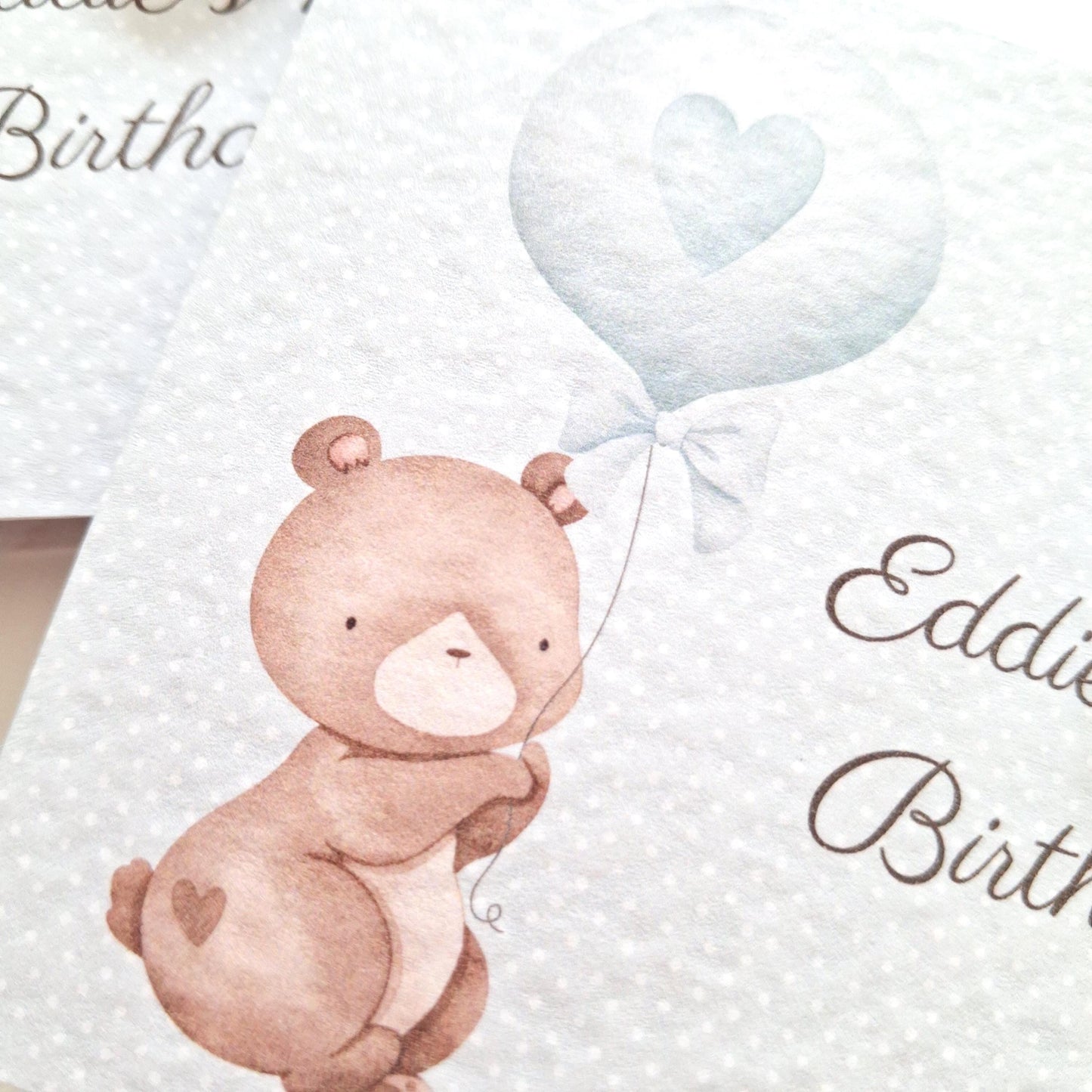 Personalised Baby Bear 1st Birthday Favours for Boys – Chocolate Treats