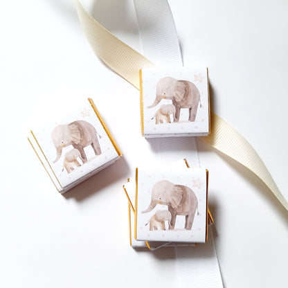Personalized Baby Shower Mama Elephant Chocolate Favours – Party Bag Fillers (Pack of 25)