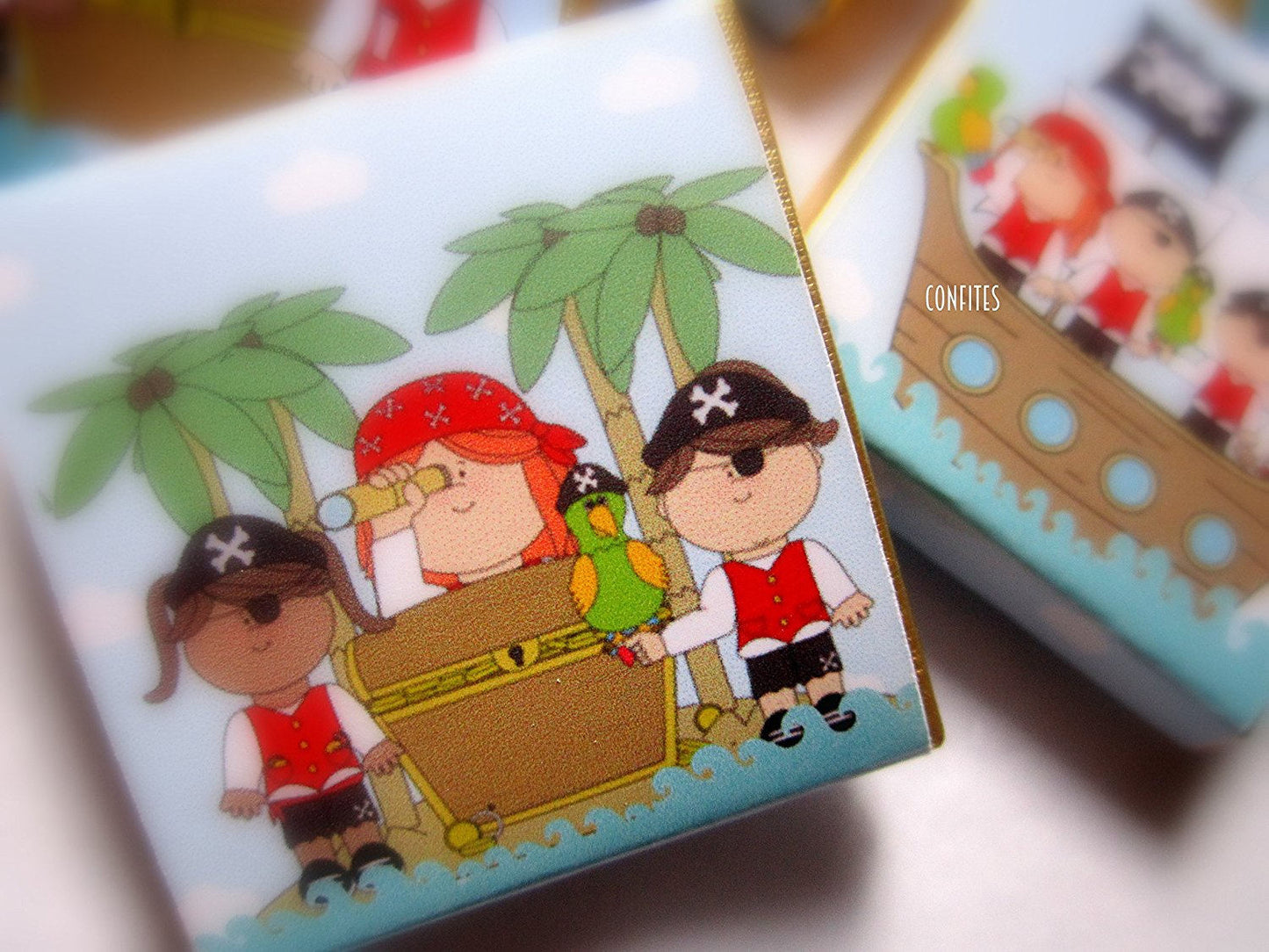Personalized Pirates Party Chocolate Favours – Fun Guest Favours for Birthday Parties (Pack of 25)