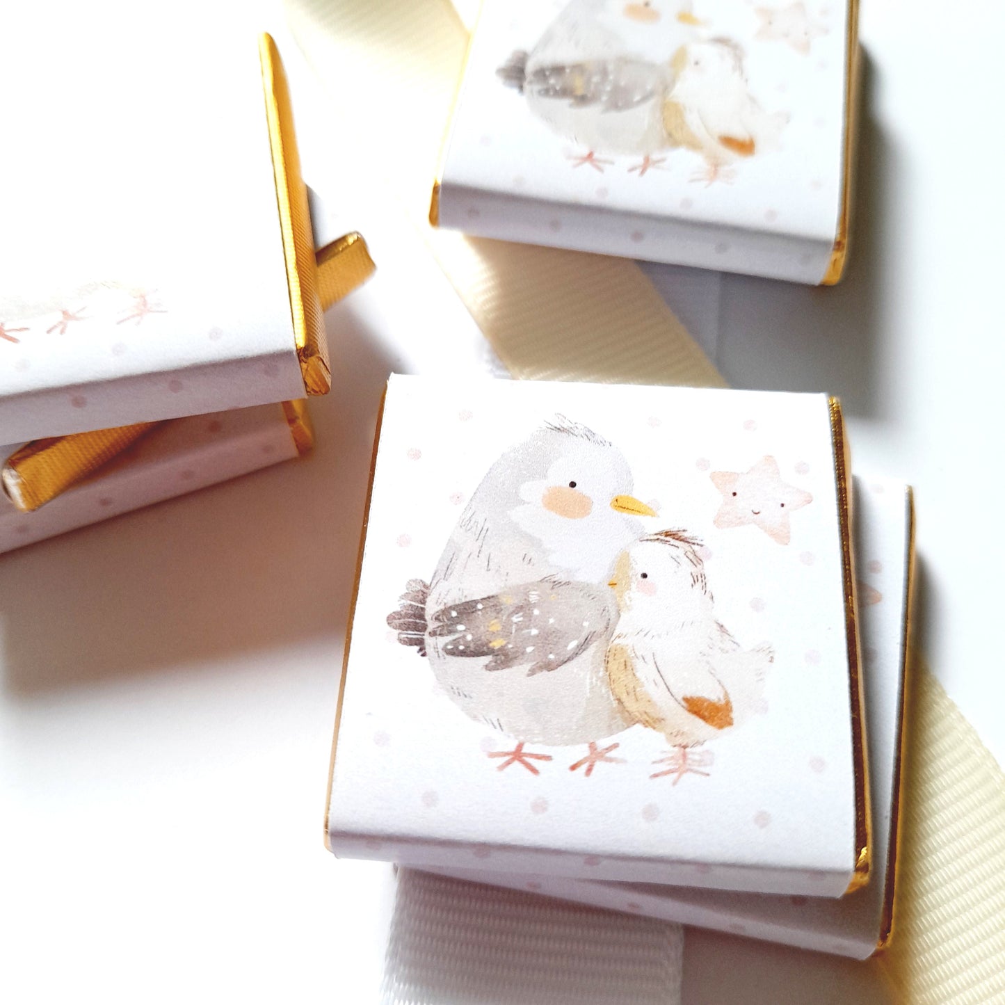 Personalized Baby Shower Mama Bird Chocolate Favours – Party Bag Fillers (Pack of 25)