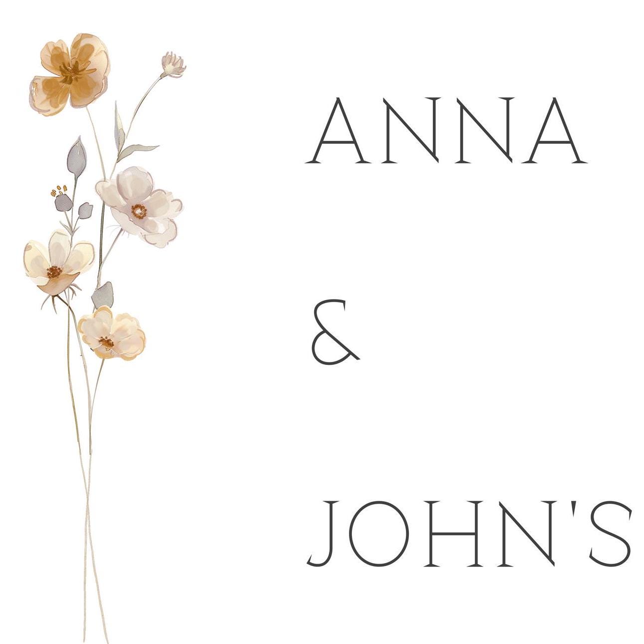 Personalised Engagement Banner – Little Autumn Flowers, Satin Paper Wall Decor for Any Occasion