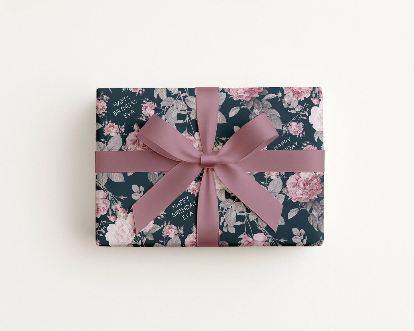 Personalised Floral Birthday Wrapping Paper