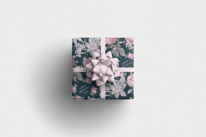 Personalised Floral Birthday Wrapping Paper