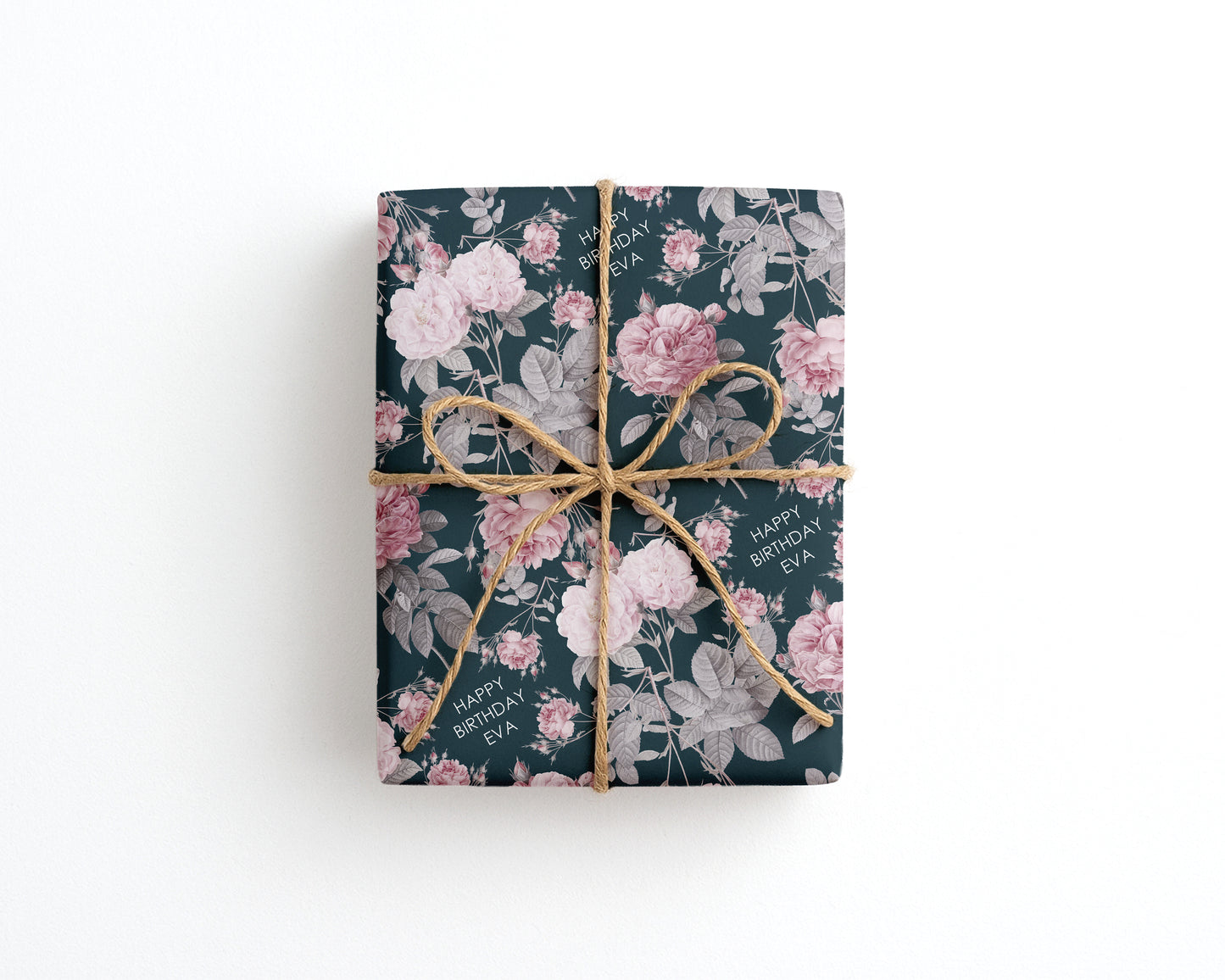 Personalised Floral Birthday Wrapping Paper