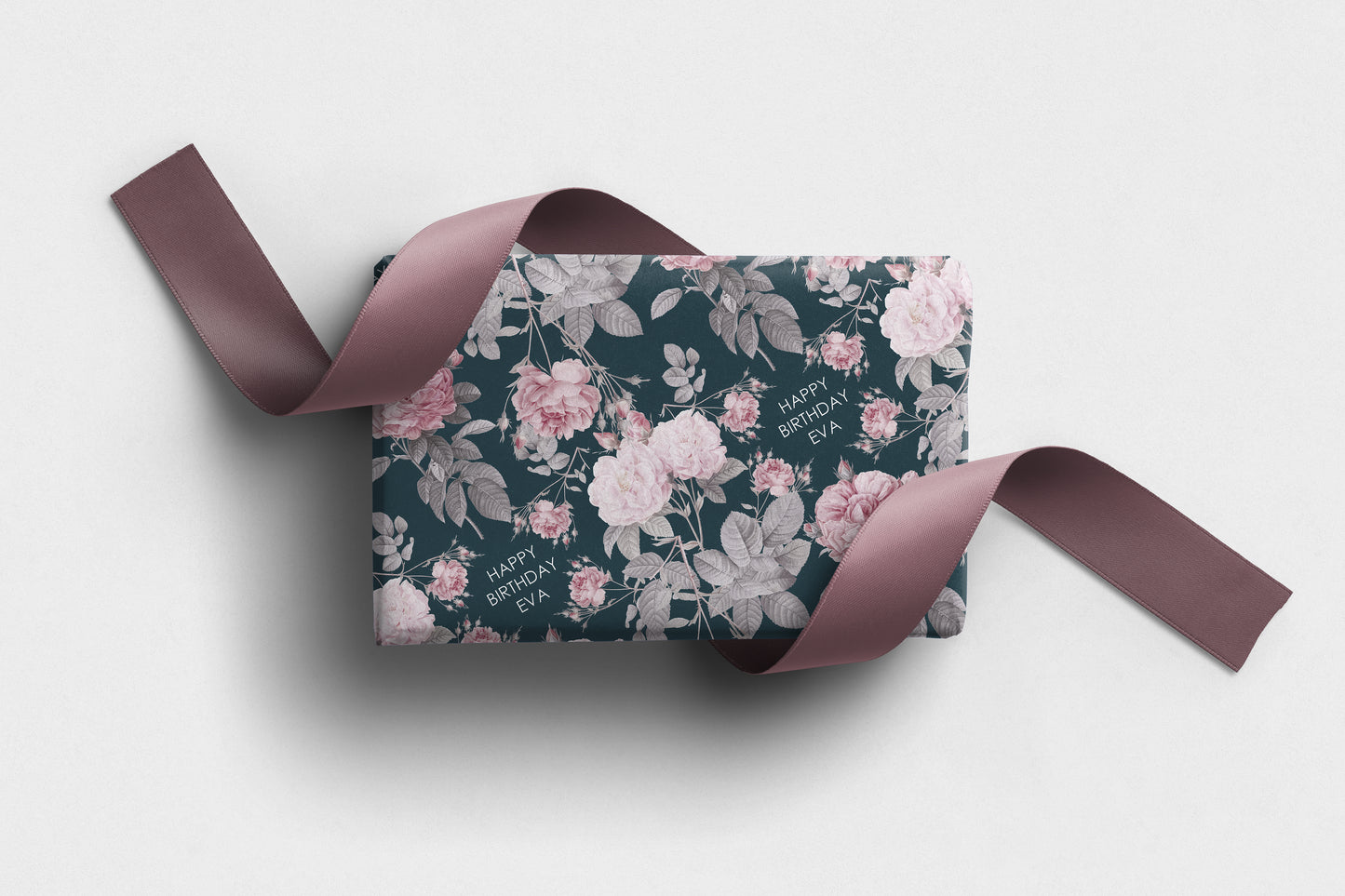 Personalised Floral Birthday Wrapping Paper
