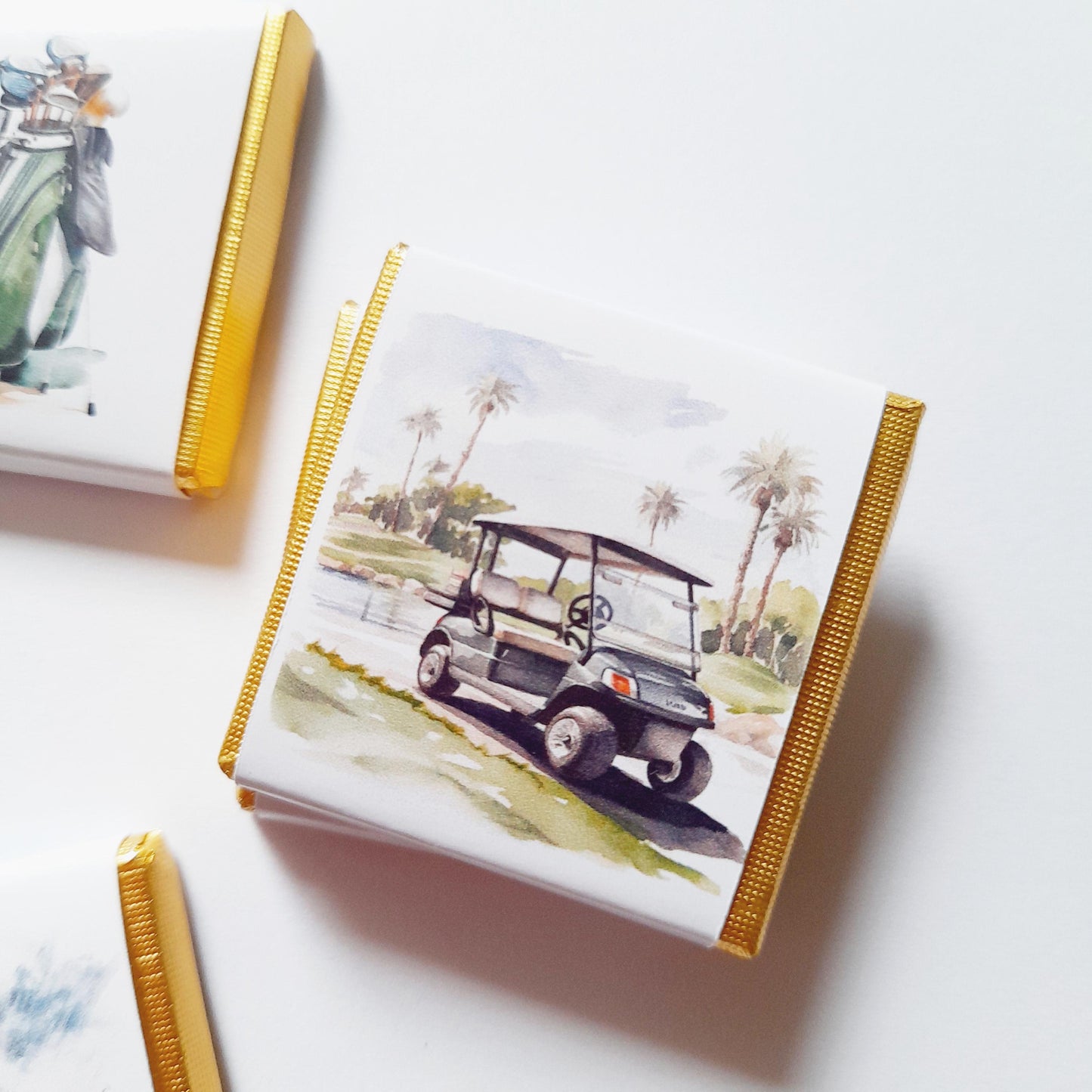 Men's Golf Personalized Chocolate Favours – Guests Favors for Golf Fans, Pack of 25