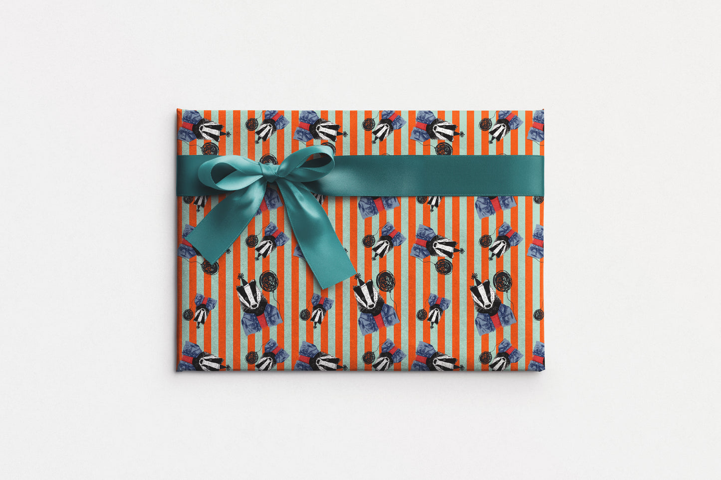 Badger Wrapping Paper Wildlife Animal Gift Paper