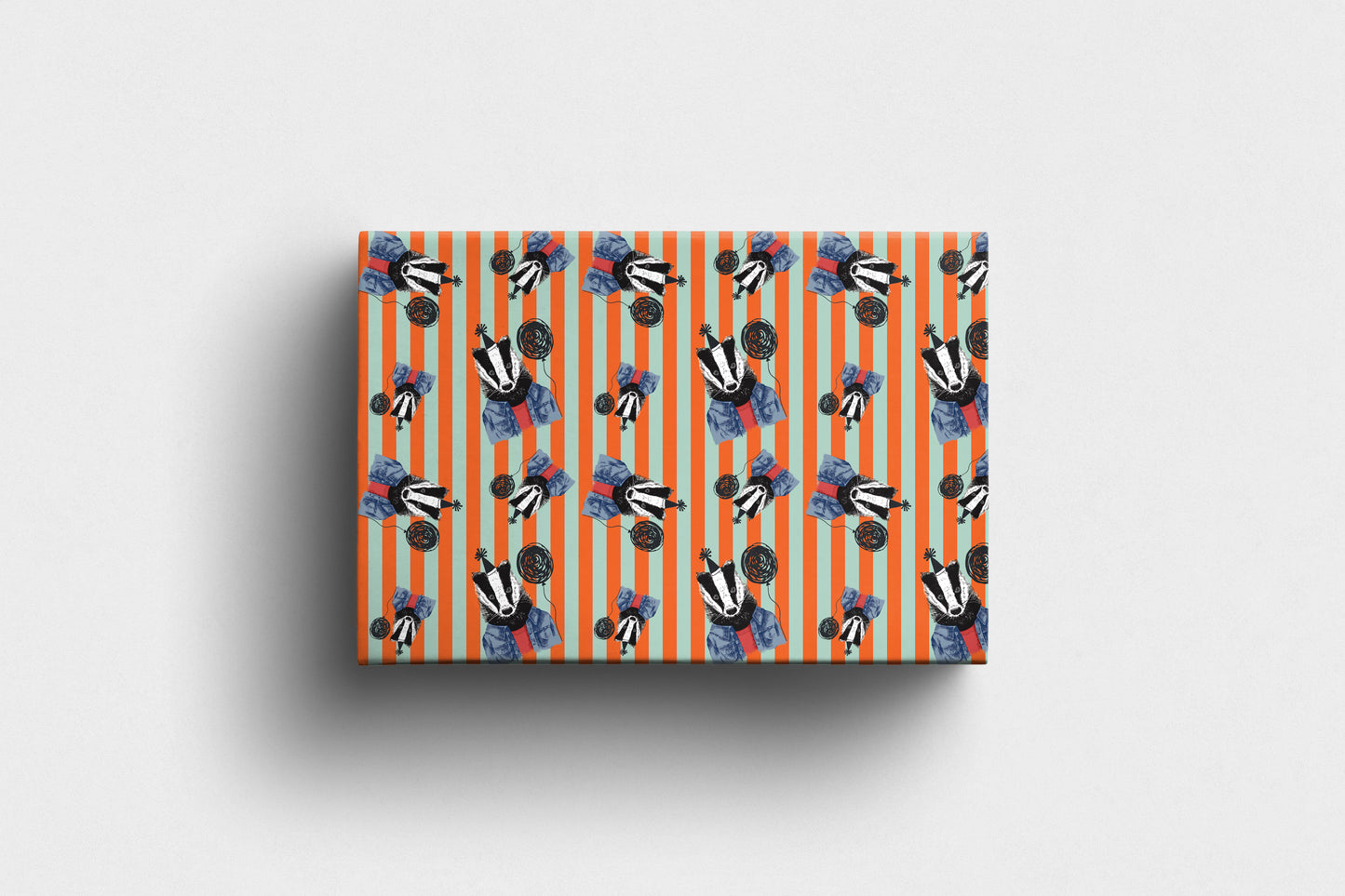 Badger Wrapping Paper Wildlife Animal Gift Paper