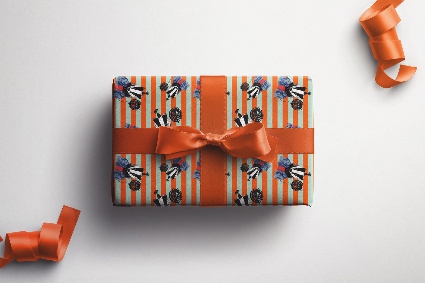 Badger Wrapping Paper Wildlife Animal Gift Paper