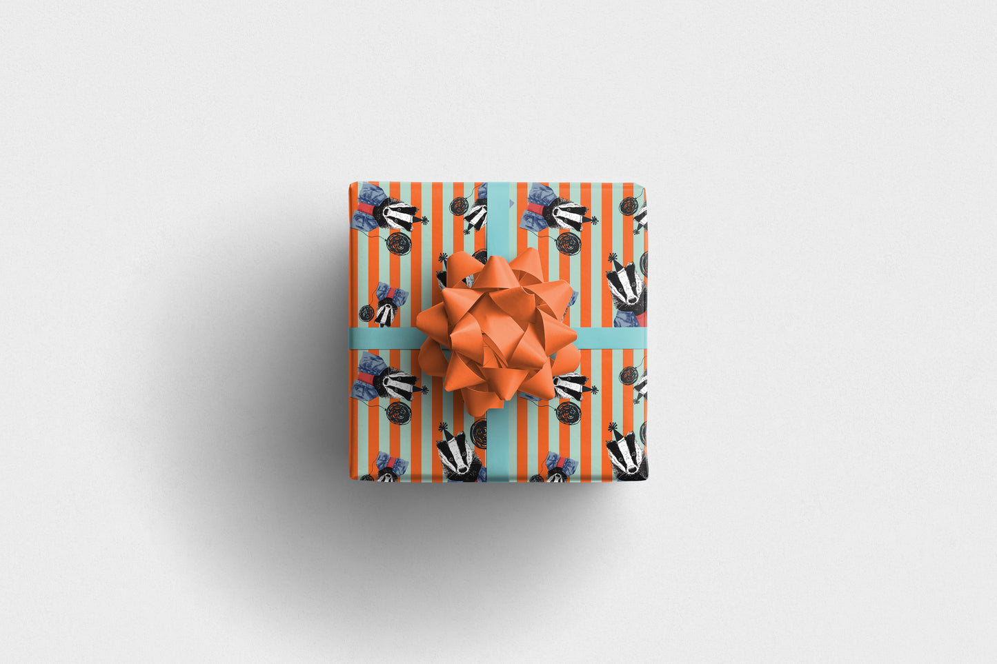 Badger Wrapping Paper Wildlife Animal Gift Paper