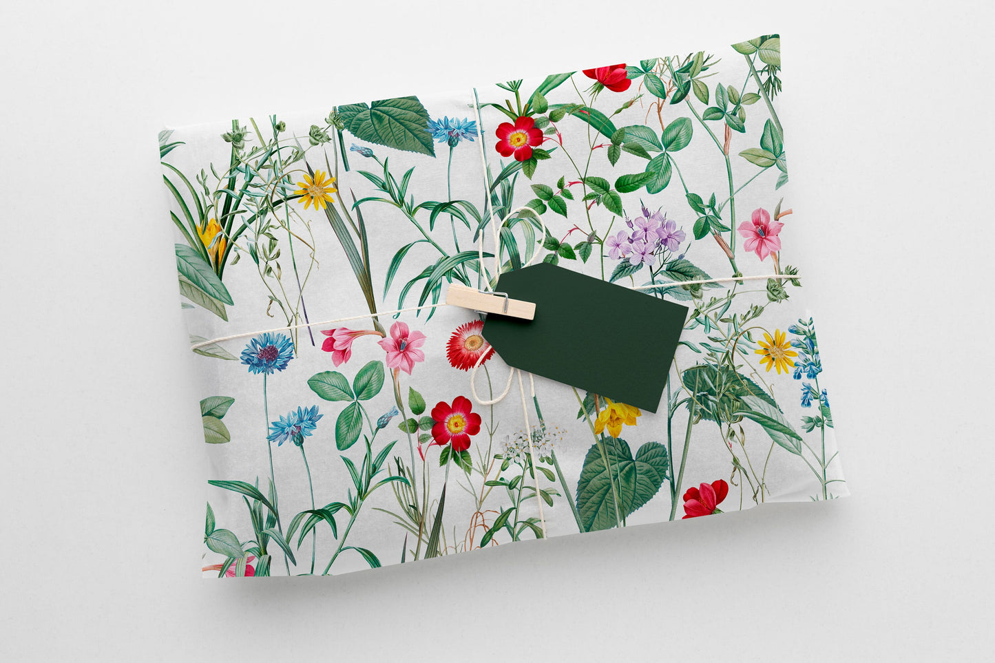 Wildflower Meadow Wrapping Paper – Nature-Inspired Gift Wrap (Large Sheet)