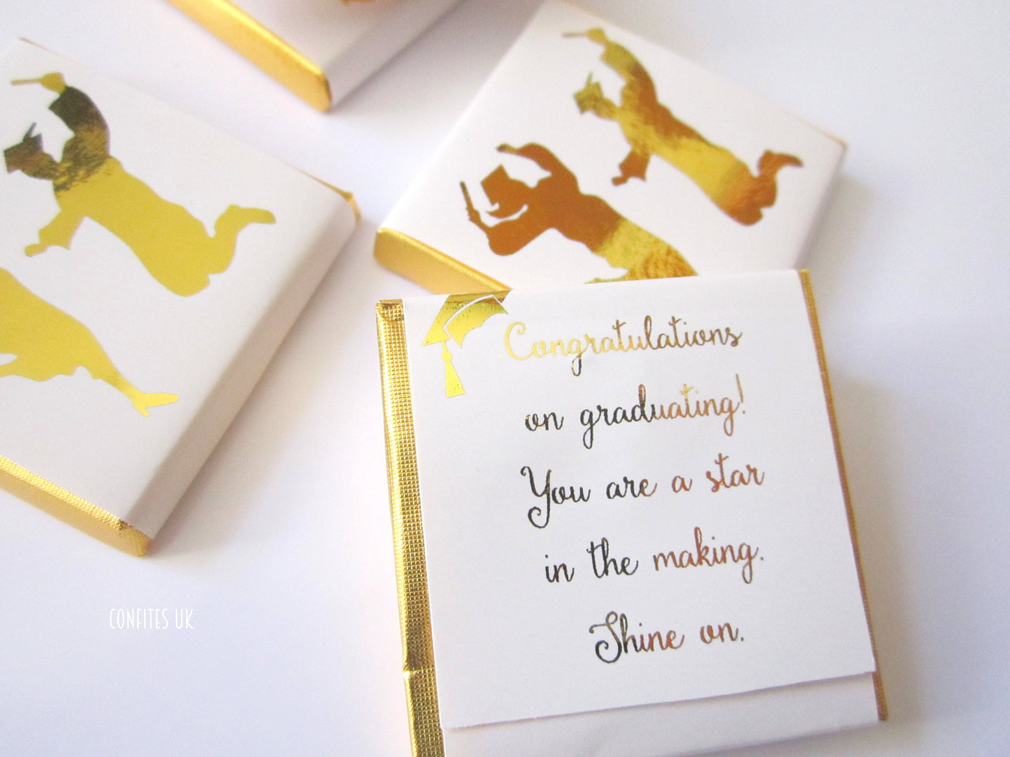 Personalized Happy Graduation Chocolate Favours – Happy Graduates Party Favours for Guests (Pack of 25)