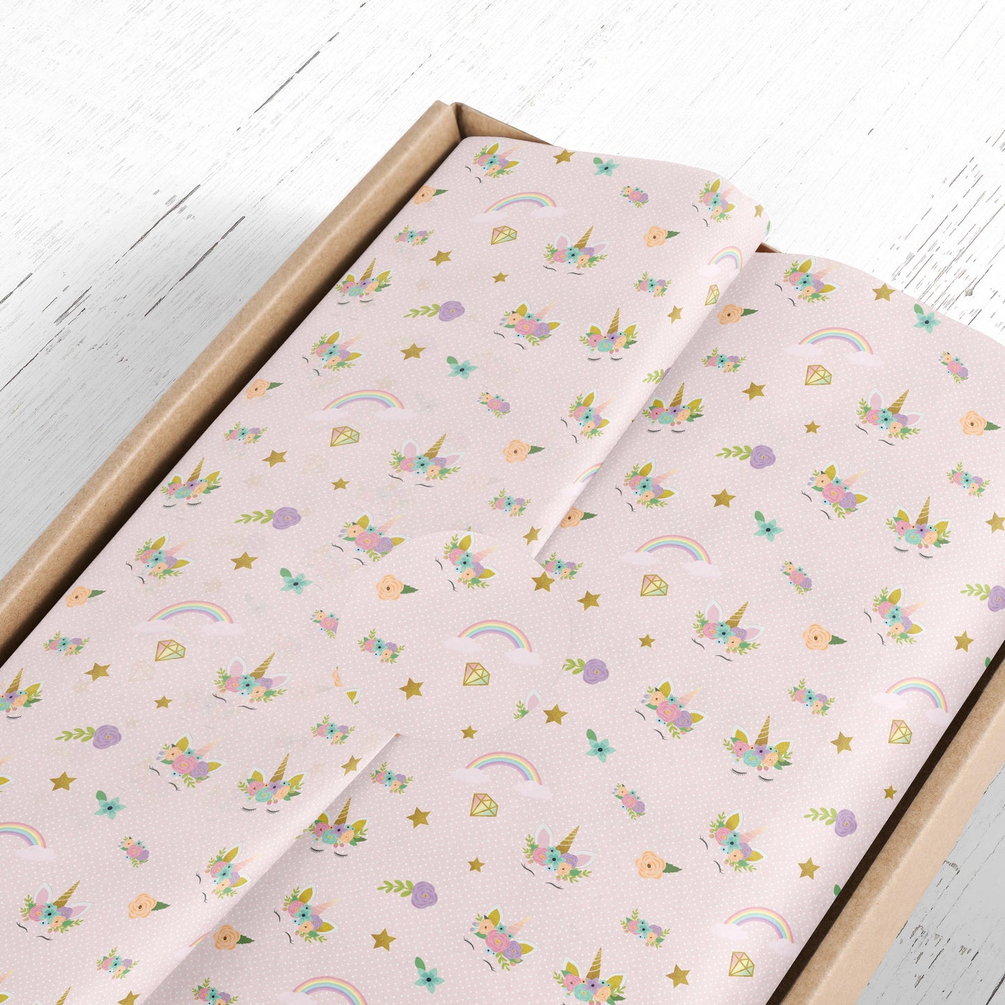 Unicorn Gift Paper Sheet – Large Size, Perfect for Birthday & Special Gifts