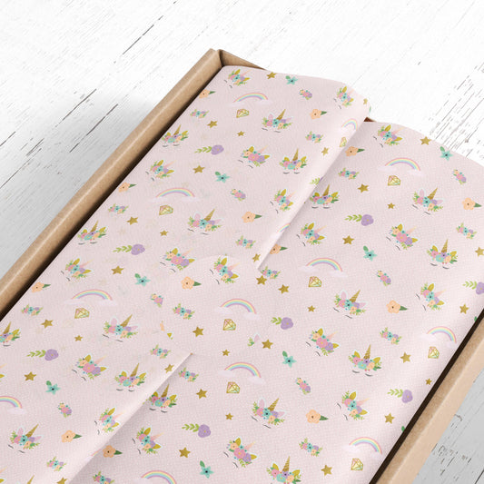 Unicorn Gift Paper Sheet – Large Size, Perfect for Birthday & Special Gifts