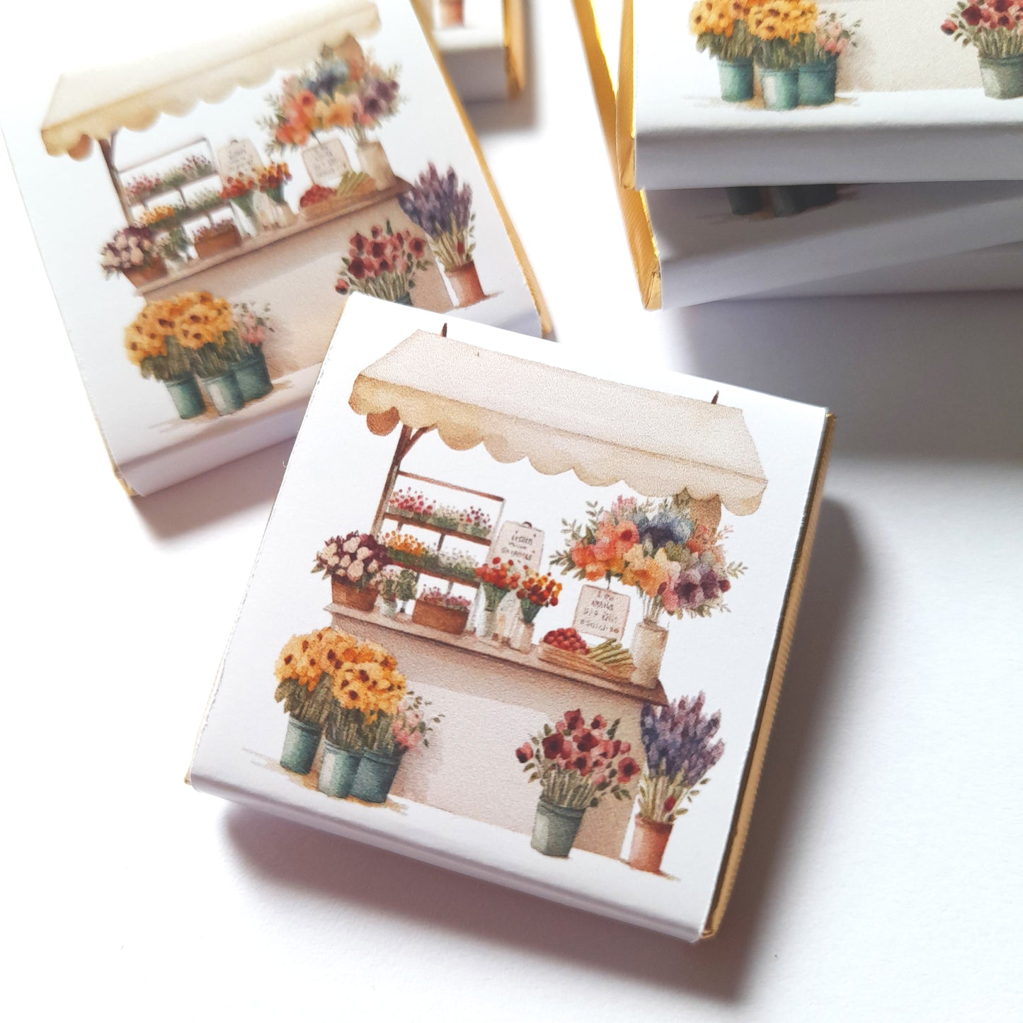 Flower Market Personalised Chocolate Favours – Custom Party Treats for Baby Showers, Birthdays & Weddings (Pack of 25)