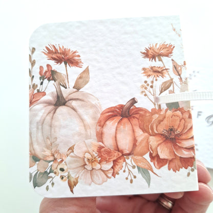 Personalised Autumn Flower Chocolate Favours – Rustic Wedding and Party Thank You Gifts