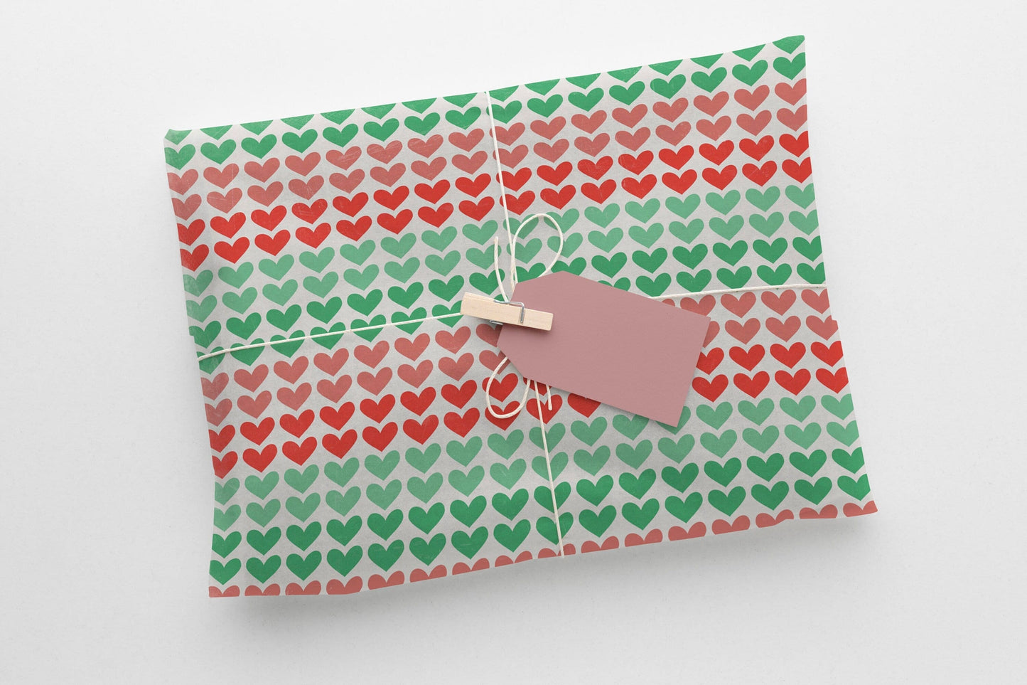Romantic Love Hearts Gift Paper – Premium Large Wrapping Sheet