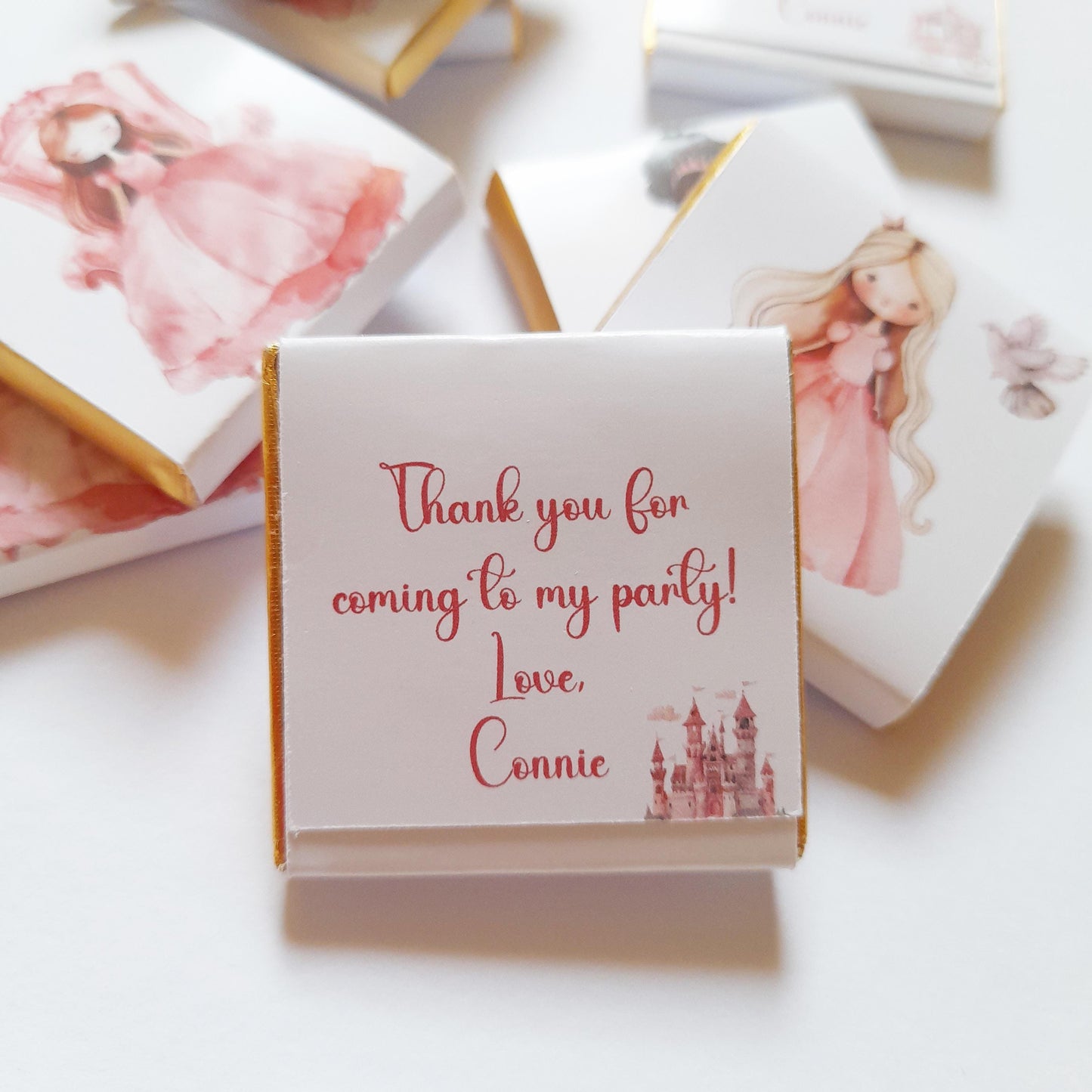 Personalized Princess Party Chocolate Favours – Sweet Treats for Guests, 25 pcs