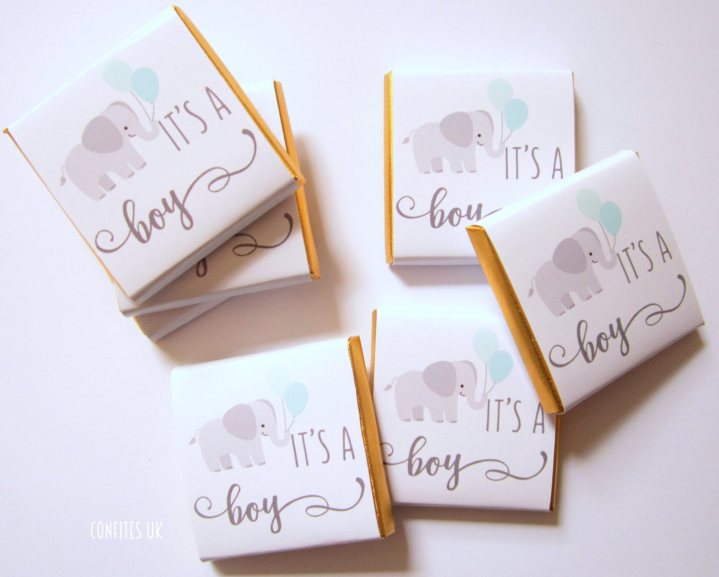 Baby Boy Personalized Chocolate Favours – Unique Baby Shower Guest Favors (Pack of 25)