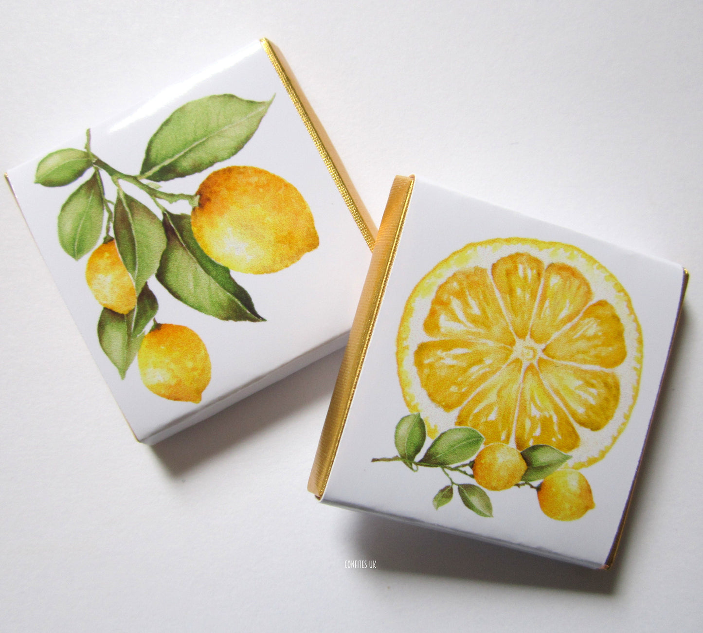 Personalized Lemon-Themed Chocolate Favours – Wedding & Birthday Party Gifts, Pack of 25