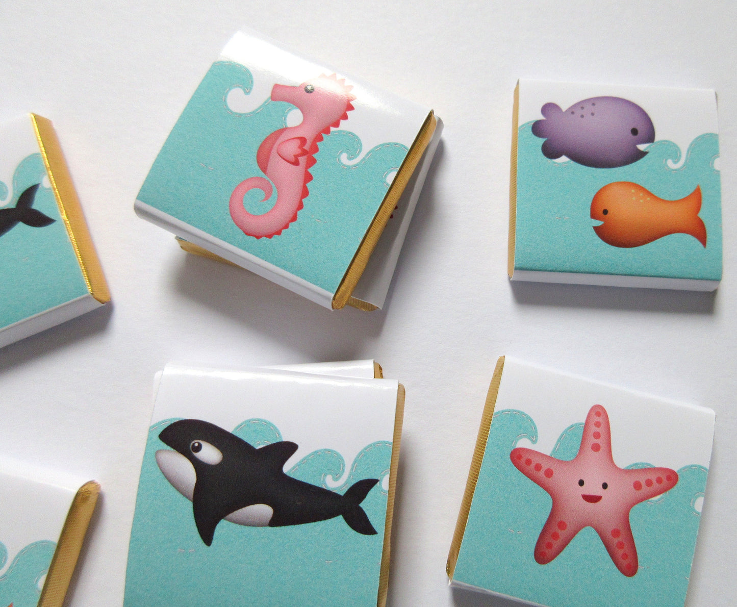 Under the Sea Personalized Chocolates – Party Favours, Birthday, Pack of 25