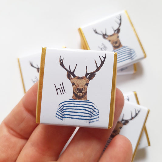 Personalized Stag Do Chocolate Favours – Birthday Party Favours (Pack of 25)