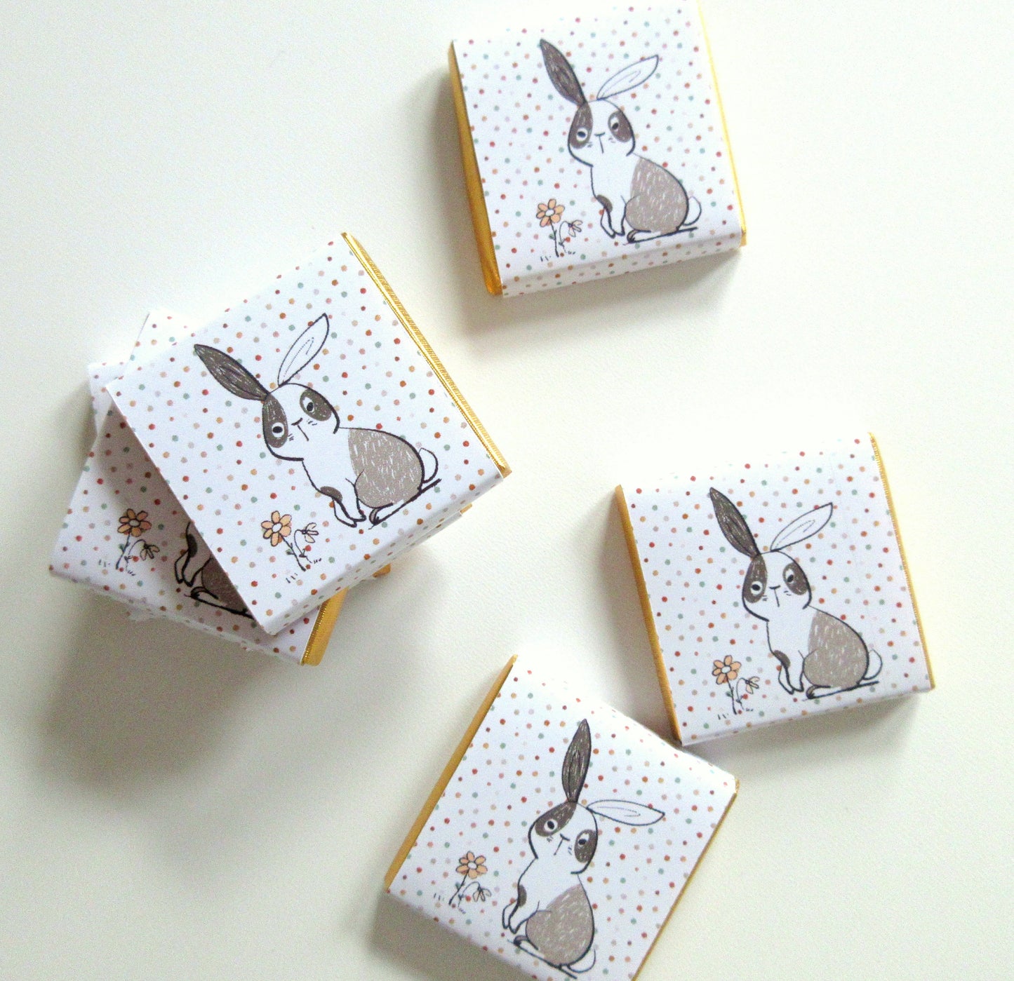 Personalized Bunny Baby Shower Chocolate Favours – Custom Guest Favours (Pack of 25)