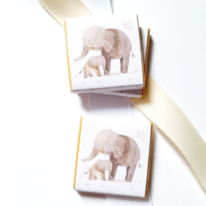 Personalized Baby Shower Mama Elephant Chocolate Favours – Party Bag Fillers (Pack of 25)