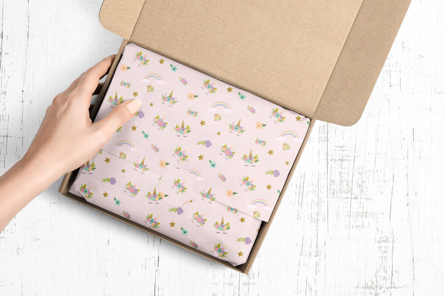Unicorn Gift Paper Sheet – Large Size, Perfect for Birthday & Special Gifts