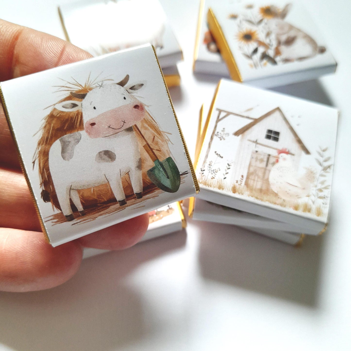 Personalized Farm Party Chocolate Favours – Farm Animals Treats for Children's Party (25 pcs)