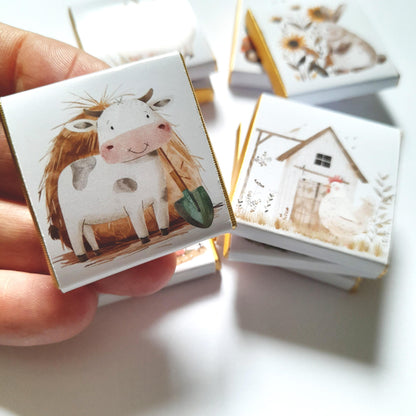 Personalized Farm Party Chocolate Favours – Farm Animals Treats for Children's Party (25 pcs)