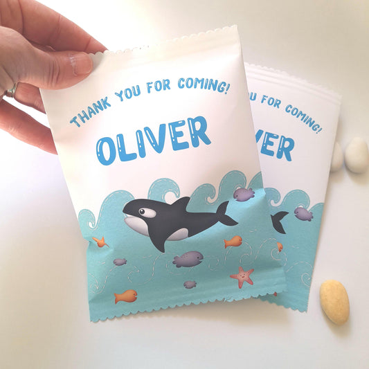 Under the Sea Birthday Party Treat Bags – Personalised Party Favour Bags (Set of 10)
