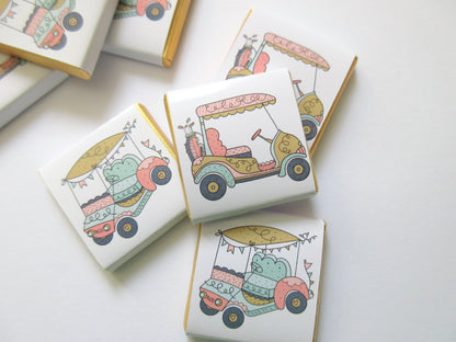 Custom Golf Party Chocolate Favours – Golf Fan Gift, Party Favours for Guests, Pack of 25